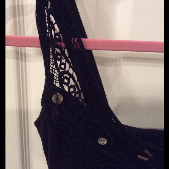 PRICE REDUCED🎉Mandees Black maxi dress with beads - Picture 4 of 4